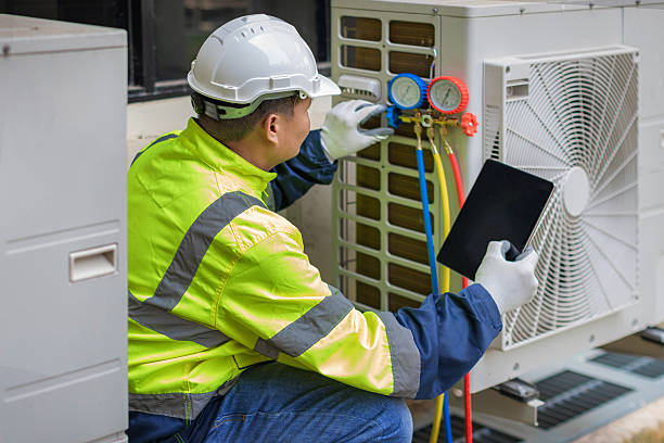Professional Hvac technician working in Hampstead, MD